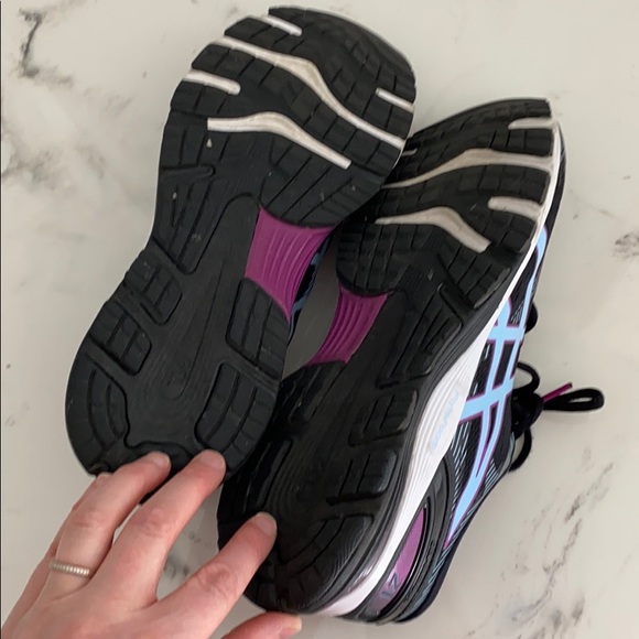 ASICS Gel Nimbus 21 Black/Blue/Purple - Picture 5 of 7